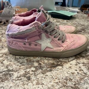 ShuShop Pink and White Women's Sneakers